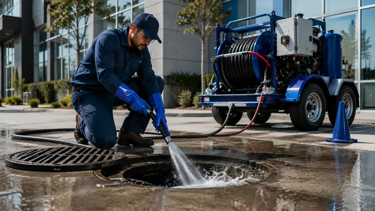 Commercial Hydro Jet Drain Cleaning in Fairfax