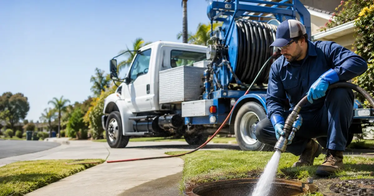 Hydro jet sewer cleaning Fairfax