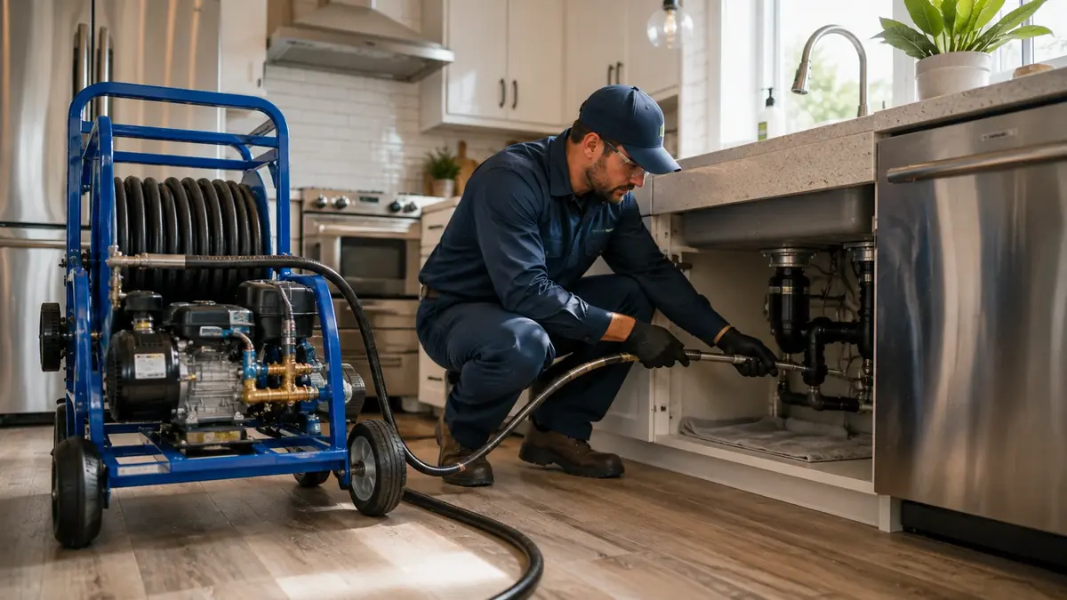 Kitchen Drain Hydro Jetting in Fairfax