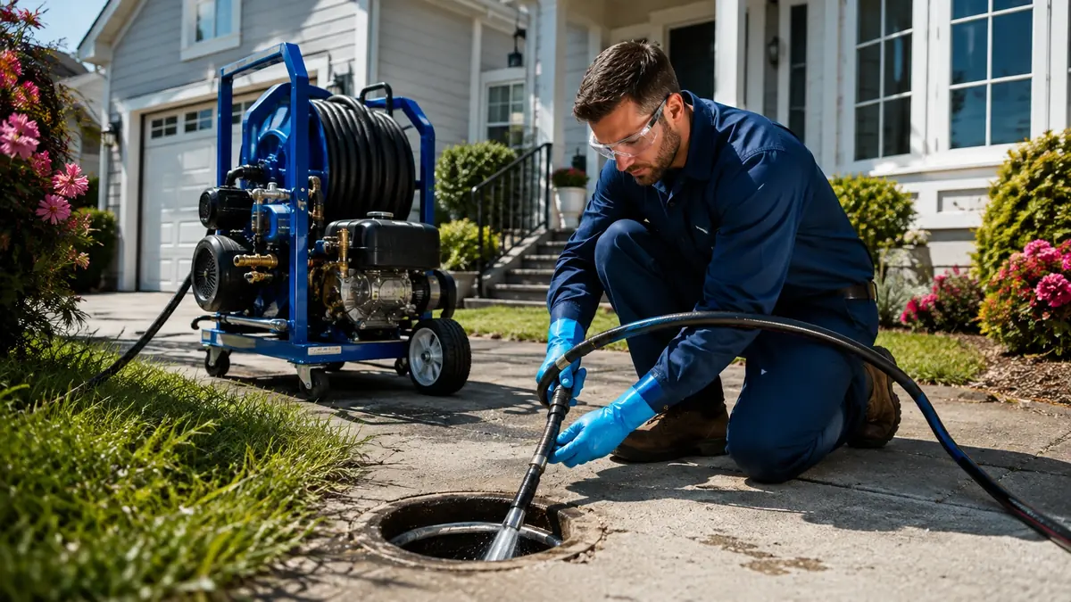Residential Hydro Jet Drain Cleaning in Fairfax