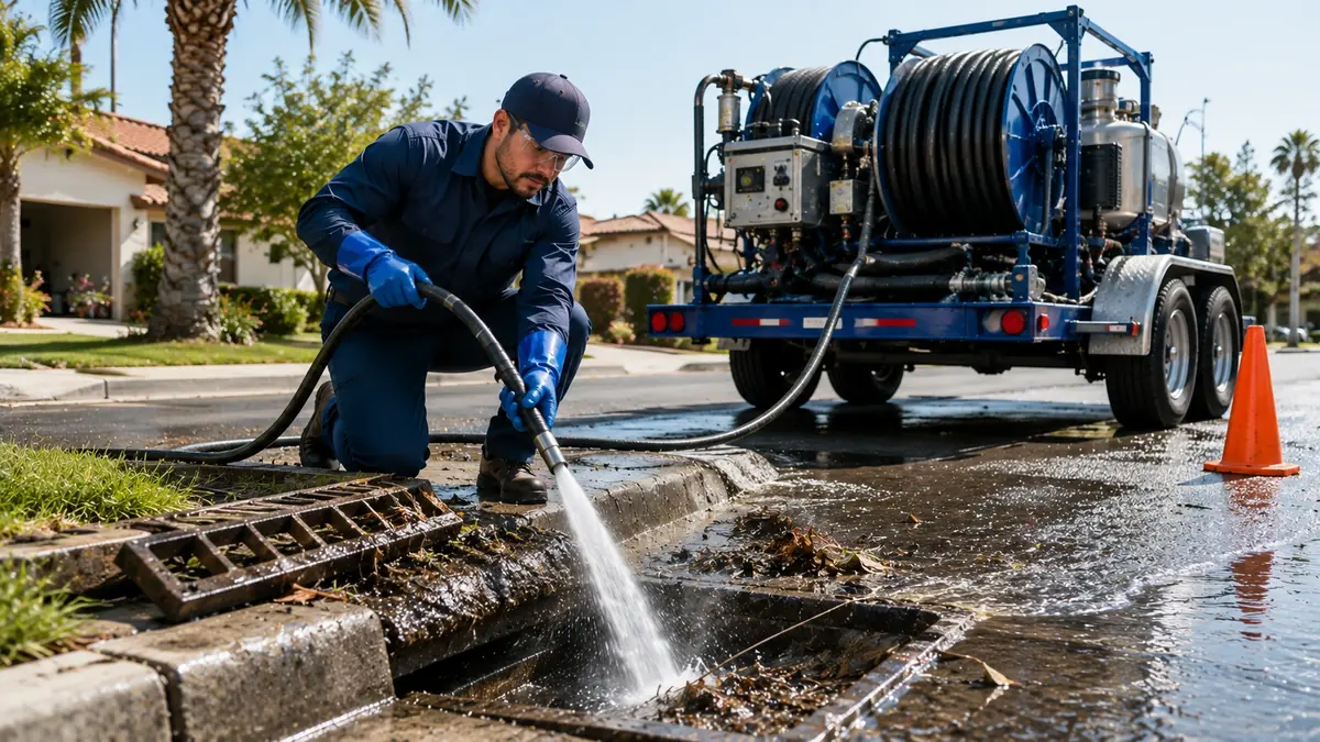 Storm Drain Hydro Jet Cleaning in Fairfax